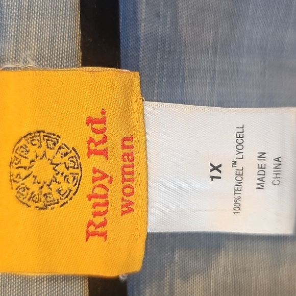 Ruby Rd. Chambray Cardigan Jacket - Picture 5 of 5